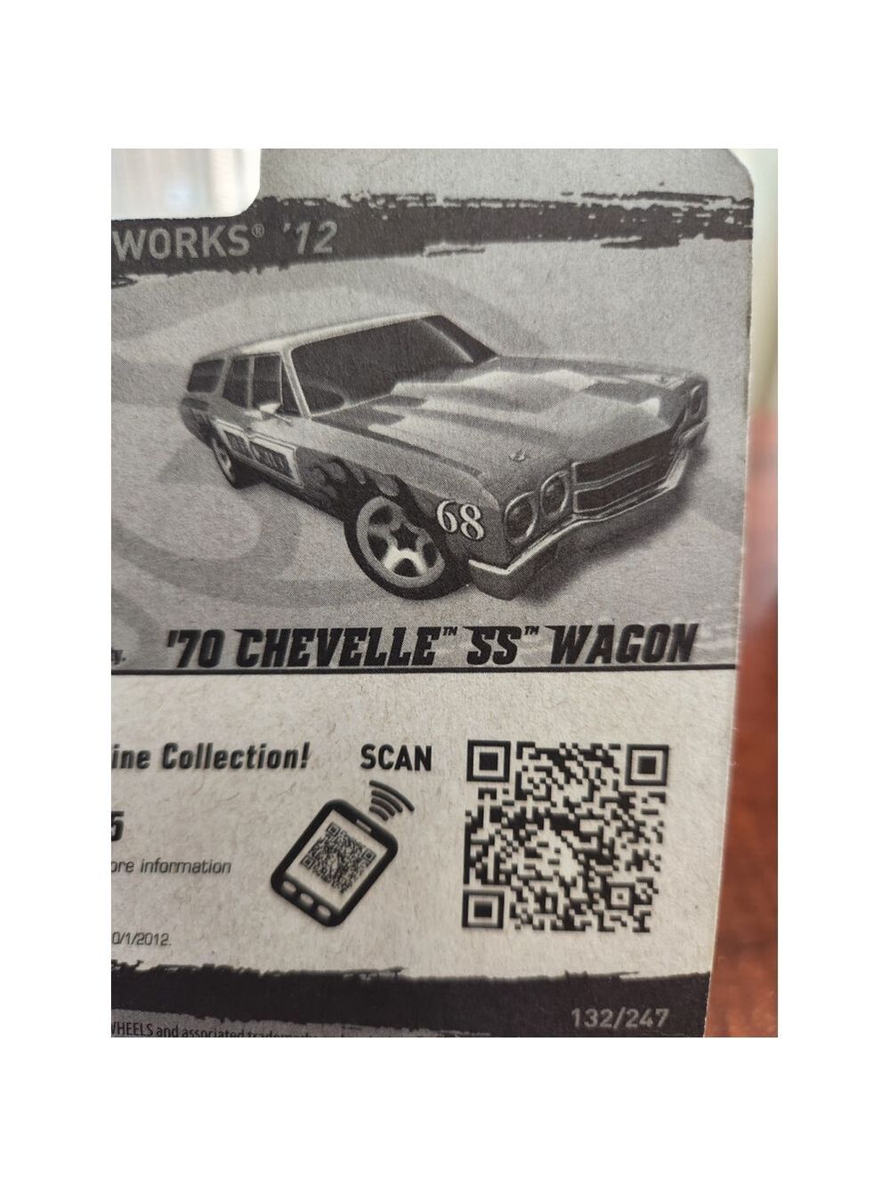 Hot Wheels 1970 Chevelle SS Wagon Orange Fire Chief 1/64 - Picture 6 of 7